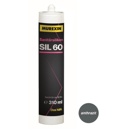 Murexin silicon sanitar sil60 premium classic anthrazit 310ml
