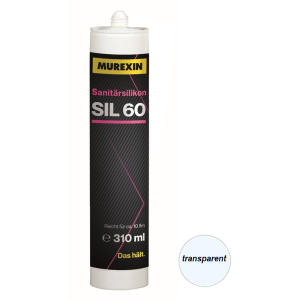 Murexin silicon sanitar sl60 premium classic transparent 310ml