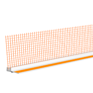 Profil pvc cu plasa si garnitura ferestre si usi 9mm 2.5ml Alb