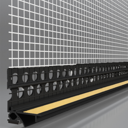 Ejot profil pvc cu plasa LS2 FLEX ferestre si usi 2.6 ml/buc ANTRACIT